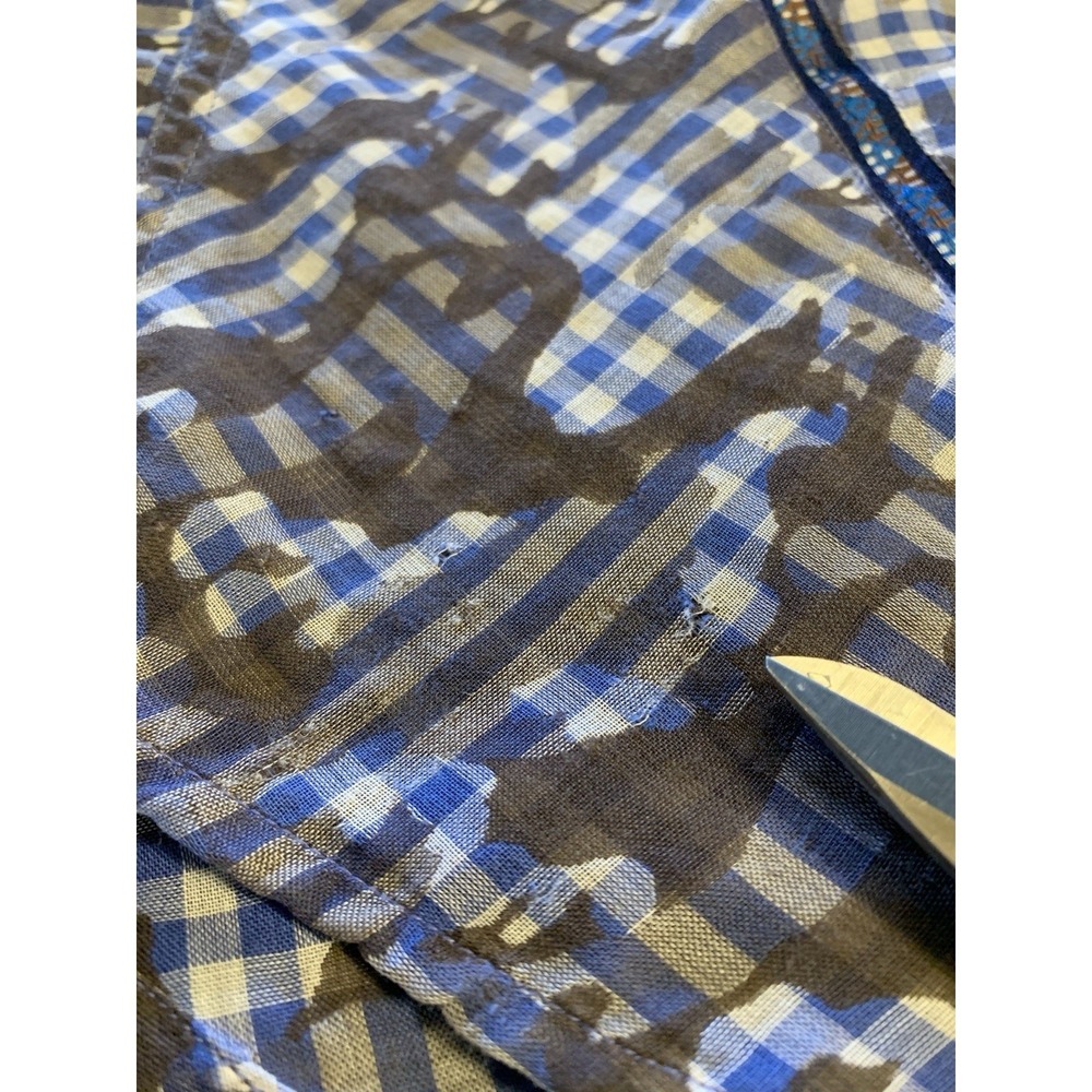 Robert Graham Blue Floral Camo Limited Edition Embroidered Shirt Men's L **Read - Picture 14 of 16